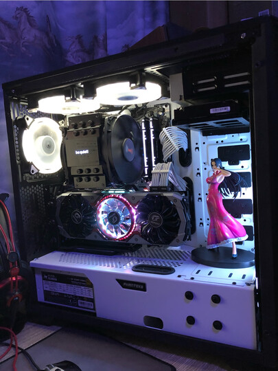 追风者(PHANTEKS) 515PTG钢化玻璃RGB电竞ATX水冷电脑机箱(支持360水冷/2把RGB神光同步静音风扇/防尘/背线) 晒单图