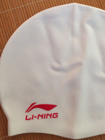 李宁 LI-NING长发硅胶防水游泳帽 男女士泳帽 LSJK808粉色 晒单图