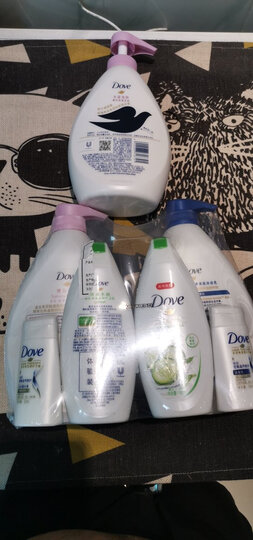 多芬(Dove)沐浴露套装 樱花甜香730g+舒心水润730g送深层营润190g+洗护发旅行装50ml*2 晒单图