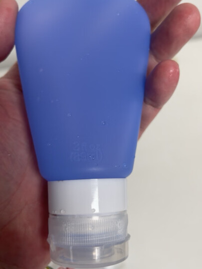 四万公里旅行分装瓶袋硅胶瓶乳液洗面奶洗发沐浴露小瓶子空瓶SW2101蓝89ml 晒单图