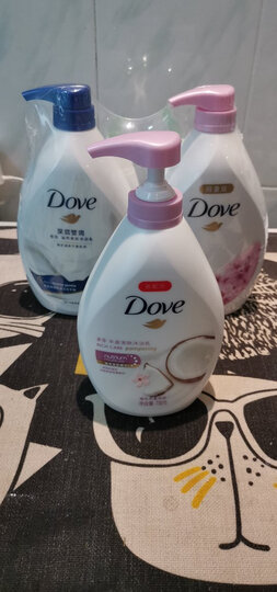 多芬(Dove)沐浴露套装 樱花甜香730g+舒心水润730g送深层营润190g+洗护发旅行装50ml*2 晒单图