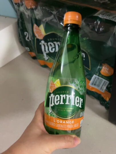 巴黎水（Perrier ）法国原装进口  橘子味气泡水矿泉水 500ml*24瓶 晒单图