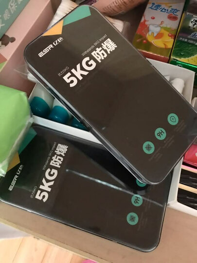 亿色(ESR)iPhone8 Plus/7Plus/6s Plus钢化膜 苹果8Plus/7plus/6sPlus手机膜 非全屏覆盖抗蓝光玻璃膜 送神器 晒单图