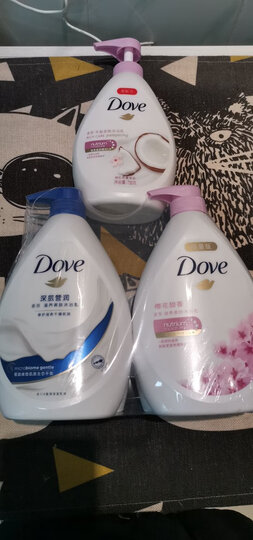 多芬(Dove)沐浴露套装 樱花甜香730g+舒心水润730g送深层营润190g+洗护发旅行装50ml*2 晒单图