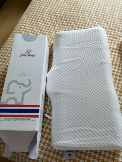 paratexECO天然乳胶枕头 94%乳胶含量 泰国原芯进口 曲线枕 红色送礼专享 晒单图
