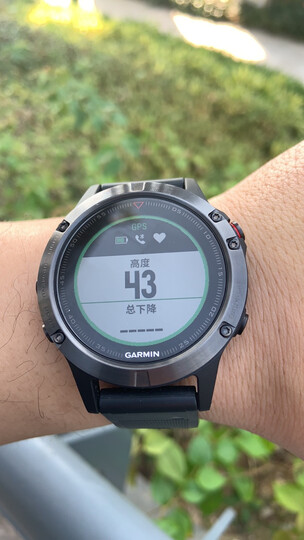 佳明(GARMIN)Fenix5光学心率GPS多功能北斗气压高度计三星定位登山跑步智能运动手表游泳户外中文普通版 晒单图