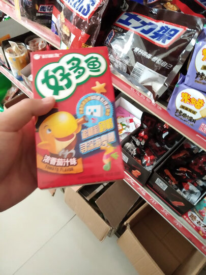 Orion 好丽友 休闲零食 好多鱼脆香烧烤味33g/盒 晒单图