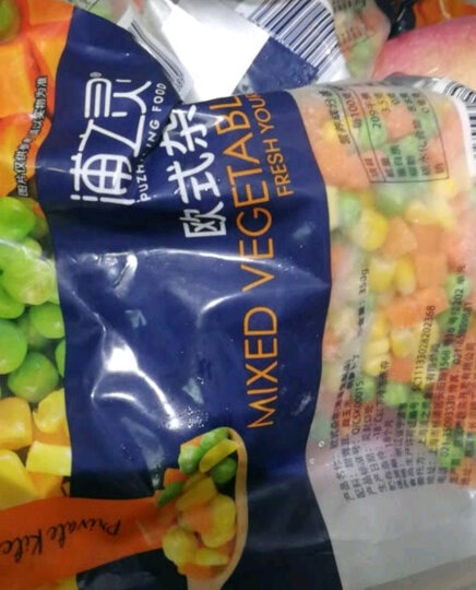 浦之灵 欧式杂菜 350g 甜玉米粒 进口青豆小豌豆 胡萝卜 冷冻蔬菜 晒单图