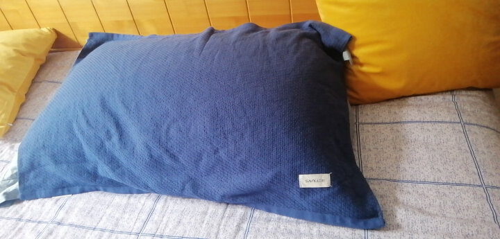 三利 精梳棉纱布网织枕巾1条 72×51cm AB版潮款 三色可选 随意组合搭配 米色 晒单图