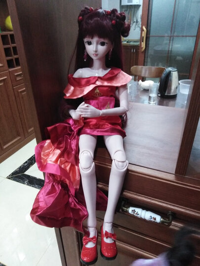 叶罗丽娃娃女孩儿童玩具夜萝莉仙子DIY仿真洋娃娃精灵梦卡通套装礼盒改装换装玩具 齐娜60CM 晒单图