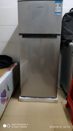 奥马(Homa)118升 双门节能小冰箱 小户型家用出租房宿舍办公 冷冻双开门两门二门小型电冰箱 银色 BCD-118A5 晒单图