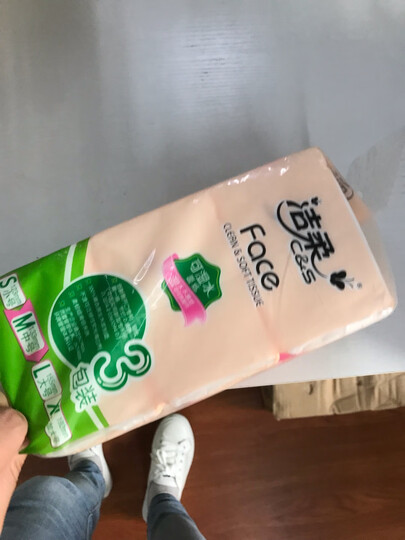 洁柔(C&S)抽纸 粉Face 柔韧3层120抽面巾纸*18包(无香M号纸巾 面子系列可湿水 婴儿用纸) 整箱销售 晒单图