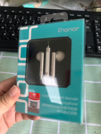 荣耀原装三键线控带麦半入耳式耳机AM116(尊爵版)适用于华为荣耀手机 晒单图