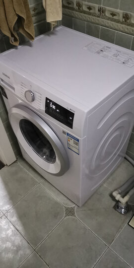 西门子(SIEMENS) 8公斤 变频滚筒洗衣机 智感洗涤降噪节能 筒清洁(白色) XQG80-WM12N1600W 晒单图