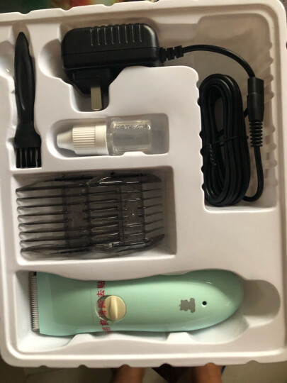 小白熊 婴儿理发器 防水充电剃发器 儿童理发器 宝宝电推剪子 成人可用电推剪发器 HL-0667 晒单图
