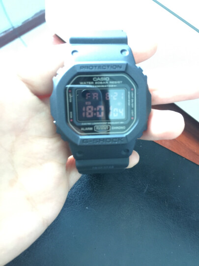 卡西欧（CASIO） 男表G-SHOCK系列小方块男士防水防震运动多功能手表石英表送男友 DW-5600MS-1D 晒单图