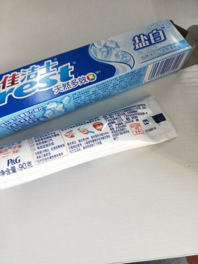 佳洁士(Crest) 珍珠盐白牙膏90g(洁白清新+自然光泽)(新老包装随机发货) 晒单图