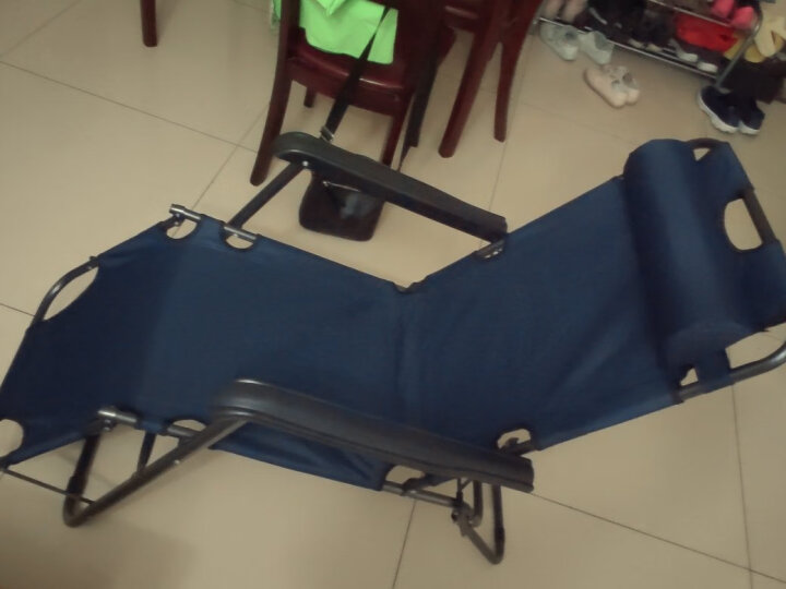 双鑫达 折叠椅 折叠床 躺椅折叠椅子单人床简易午睡午休床陪护床T-01 床椅两用 晒单图