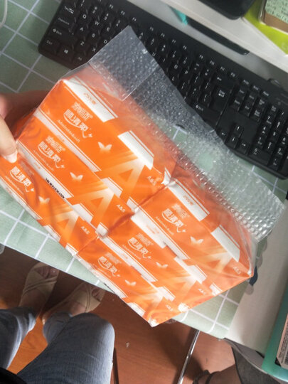 顺清柔 抽纸 3层120抽面巾纸*24包(小规格)整箱销售 晒单图