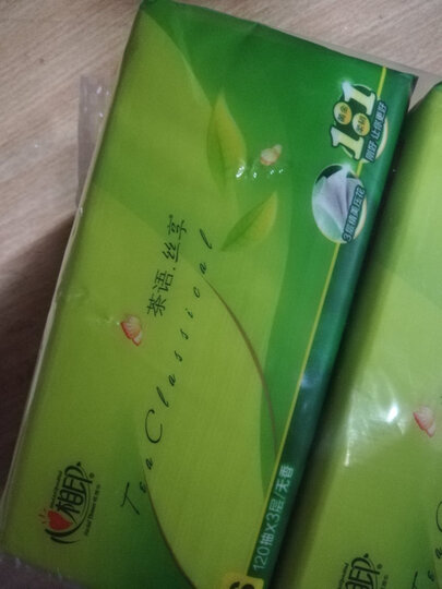 心相印抽纸 茶语丝享系列3层150抽面巾纸*24包纸巾(小规格整箱销售) 晒单图