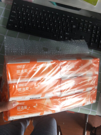 顺清柔 抽纸 3层120抽面巾纸*24包(小规格)整箱销售 晒单图