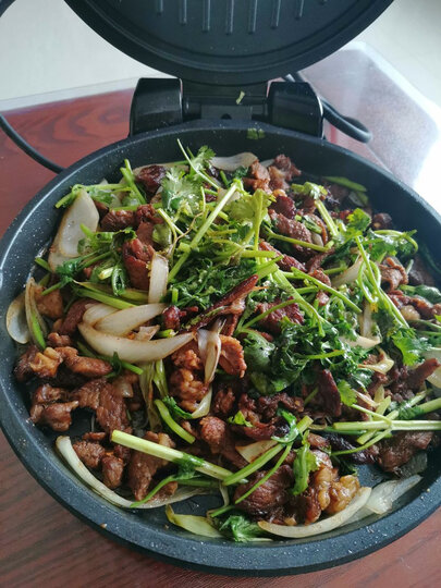 苏泊尔(SUPOR)电饼铛家用 双面加热 煎饼铛 煎烤机烙饼锅25mm加深烤盘JJ30A648 晒单图