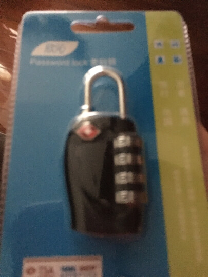 欣沁 出国四键密码锁 防盗旅行拉杆箱挂锁TSA背包锁 黑色 晒单图
