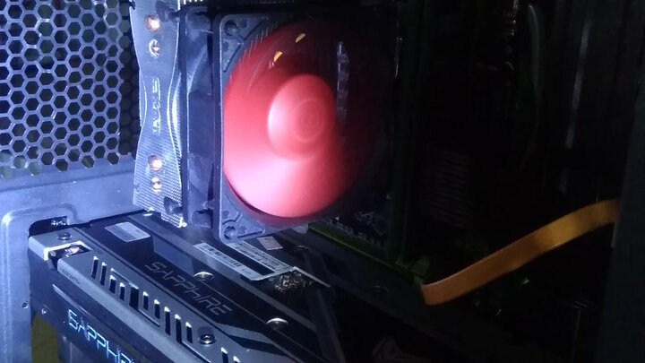 超频三(PCCOOLER)红海MINI CPU散热器(多平台/红海迷你/8cm风扇/附带硅脂) 晒单图
