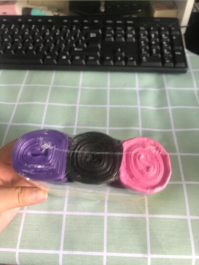 妙洁 耐用平底垃圾袋清洁袋3卷促销装 中号 90只 文明干湿垃圾分类 晒单图