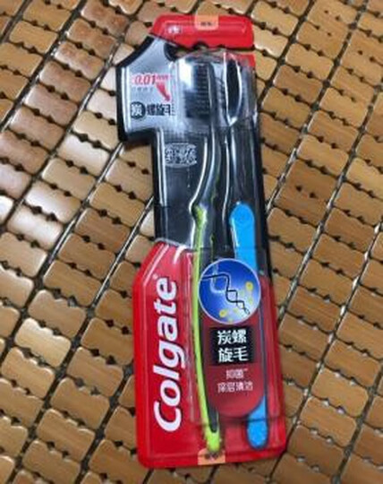 高露洁(Colgate)牙刷纤柔双效旋白 牙刷×2 (螺旋刷毛 美白深洁) 晒单图