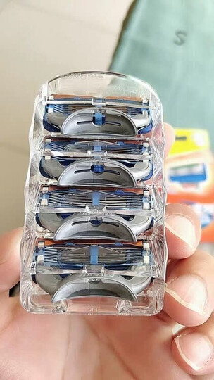 吉列Gillette手动剃须刀刮胡刀刀片吉利非电动锋隐致顺(6刀头)(此商品不含刀架) 晒单图