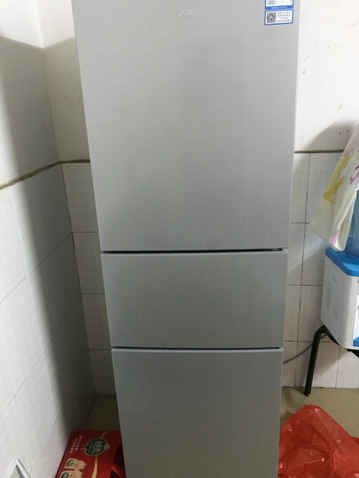 TCL 205升 冰箱 三门 中门宽幅变温 软冷冻即切即用 节能养鲜(星空银)BCD-205TF1 晒单图