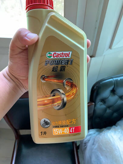 嘉实多(Castrol) 超霸四冲程摩托车机油 15W-40 4T SL级 JASO MA-2 1L 晒单图