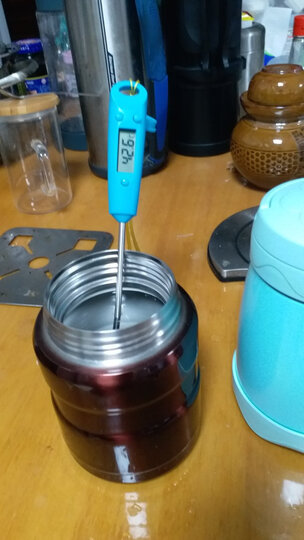 慕厨(Momscook) 焖烧罐焖烧杯304不锈钢保温饭盒真空防漏防溢焖烧壶500ml 粉蓝色 晒单图