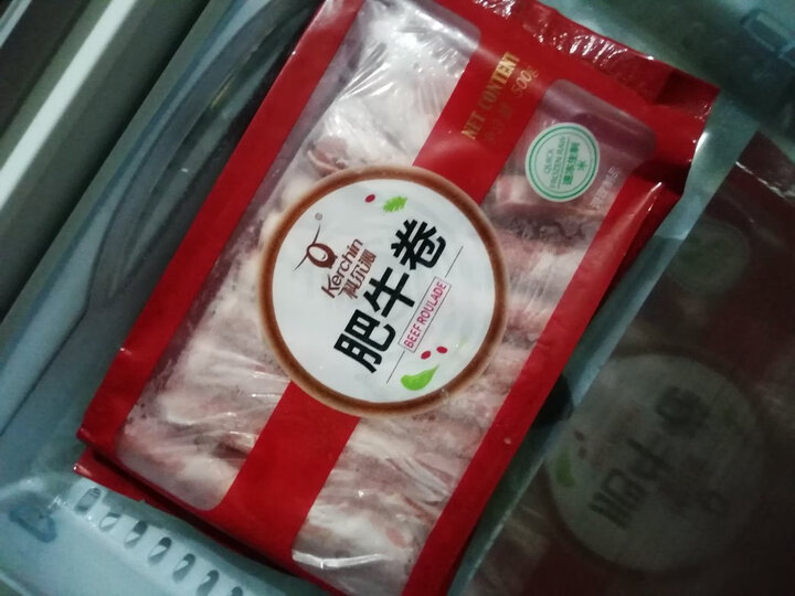 科尔沁 内蒙古精品肥牛肉卷 350g/袋 生鲜 晒单图