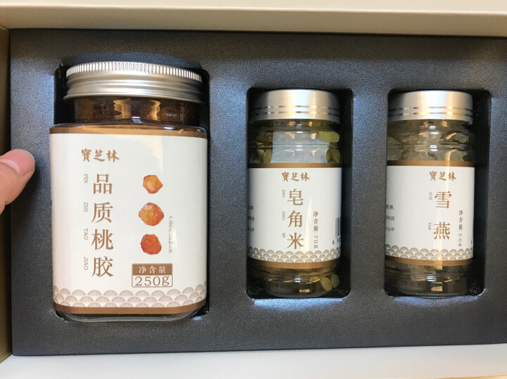 宝芝林 桃胶250g 桃花泪桃树胶 可搭雪燕皂角米羹原料 莲子百合银耳红枣枸杞煲汤 晒单图