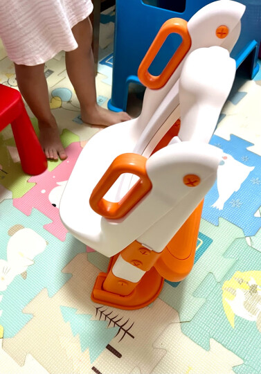 世纪宝贝（babyhood）儿童马桶坐便器 男女宝宝便携小便盆 抽屉式座便器PU软垫 107粉色 晒单图