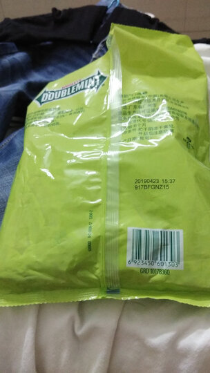 绿箭(DOUBLEMINT)口香糖原味薄荷味12片32g单盒装(新旧包装随机发) 晒单图