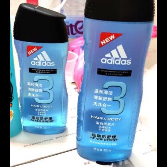 阿迪达斯(Adidas)男士清风香波沐浴露250ml 持久留香控油香波沐浴露 晒单图