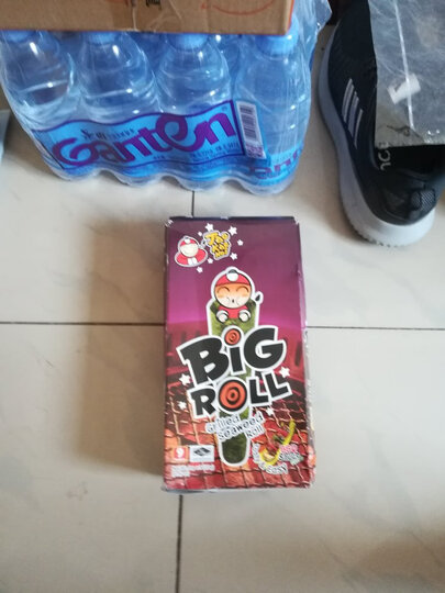 老板仔(Tao Kae Noi)海苔卷鱿鱼味 烤制 泰国进口 脆紫菜 休闲零食 独立包装3g*9条 晒单图