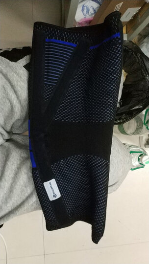 保而防(BAUERFEIND) 护膝篮球排球P3髌骨加强德国进口运动护具 黑色防滑款 左腿4码 晒单图