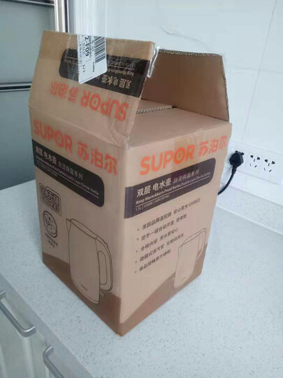 苏泊尔（SUPOR）电水壶热水壶 1.5L双层防烫电热水壶 304不锈钢烧水壶 SWF15E06A-180 晒单图