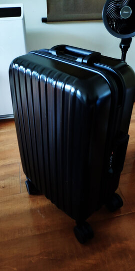 ITO 铝框拉杆箱20英寸旅行箱 商务时尚登机箱铝框行李箱静音万向轮男女密码箱 CLASSIC 黑色磨砂 晒单图