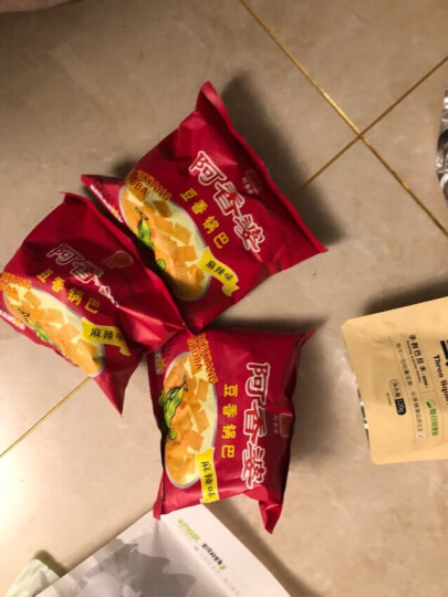 太阳锅巴集团旗下 阿香婆 豆香锅巴 休闲零食 小米锅巴薯片膜片 88g/袋（麻辣) 晒单图