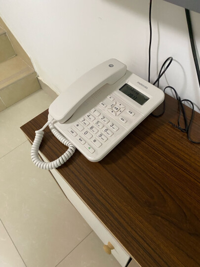 摩托罗拉(Motorola)电话机座机 固定电话 办公家用 免电池 免提 欧式时尚CT202C (红色） 晒单图