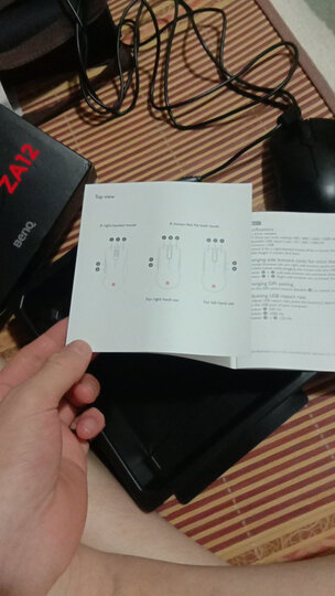 ZOWIE GEAR 卓威 奇亚 FK1+鼠标 有线鼠标 游戏鼠标 低背对称鼠标 卓威鼠标 CSGO鼠标 电竞鼠标 黑色 晒单图