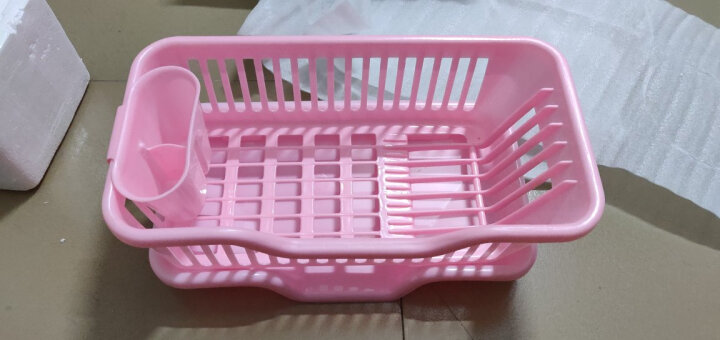 【京东超市】美居客 滴水碗盘架粉色 晒单图