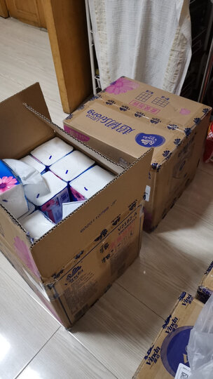 维达(vinda)抽纸 Emoji超韧3层120抽*24包软抽新年装(中规格)整箱销售 晒单图