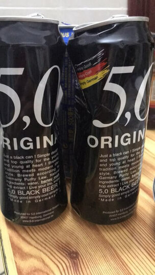 5.0德国进口小麦白啤酒原浆型口感自然浑浊型500ml*12听罐装整箱 晒单图