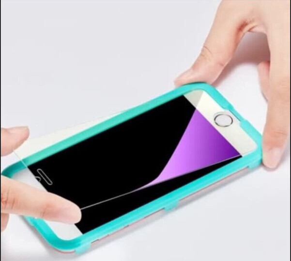 亿色(ESR) iPhone8 plus/7 plus钢化膜 苹果8Plus/7plus钢化手机膜 全屏覆盖3D抗蓝光防爆玻璃贴膜 白色 晒单图